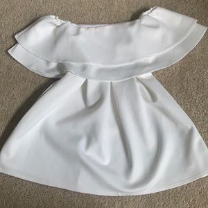 White mini ASOS dress size six